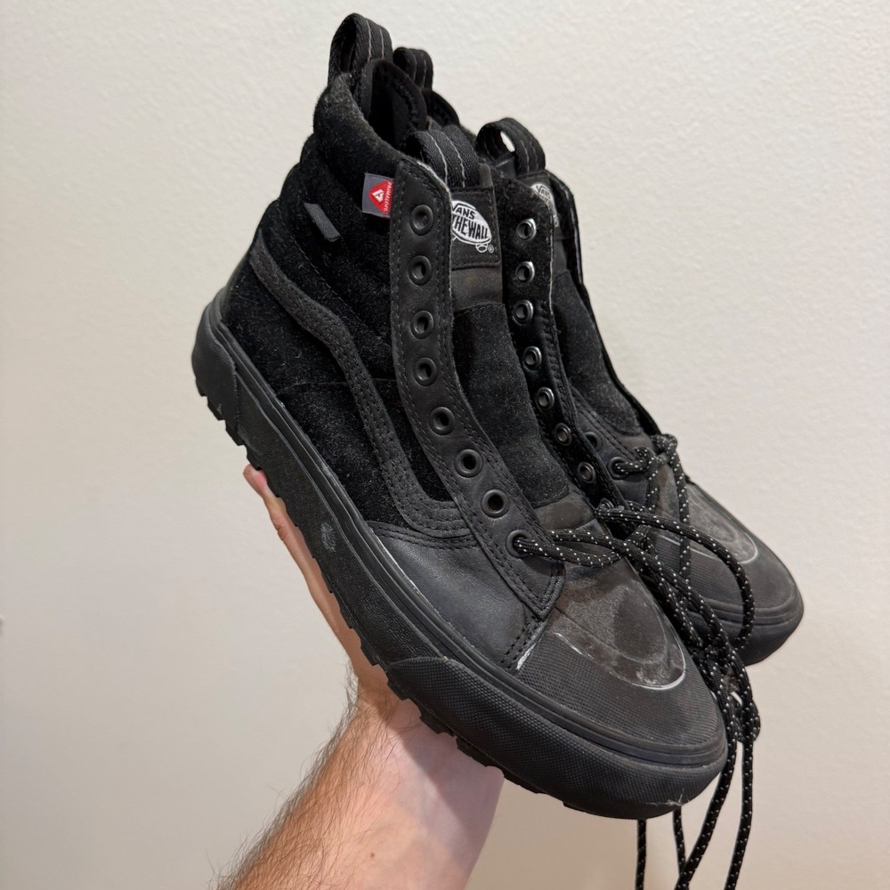 Vans Sk8-Hi MTE-2 Mens 9 Black Waterproof Primaloft Suede Boots VN0A5HZZBKA